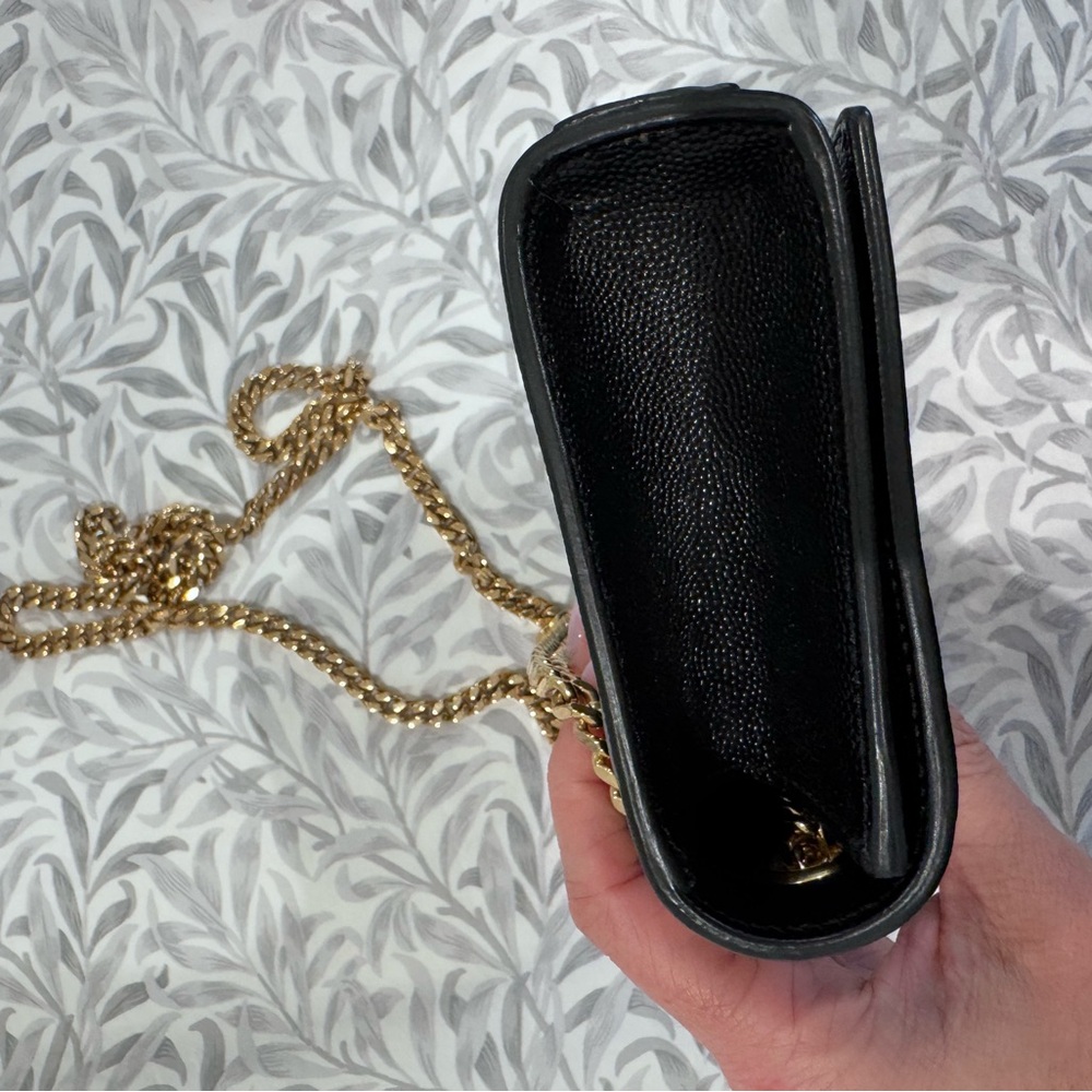YSL black bag with gold chain - Picture 2 of 9